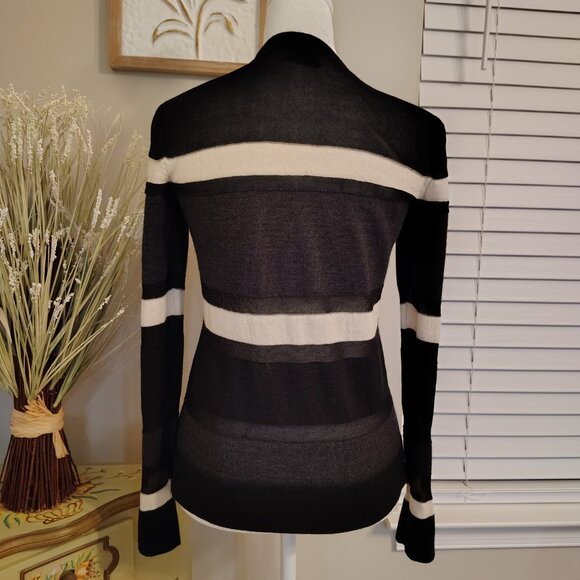 Bailey 44 - Long Sleeve Sweater - Black, Grey & White - Picture 2 of 6